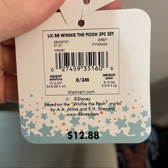NWT! Disney Baby 0-3M Pooh Set - Picture 2 of 6
